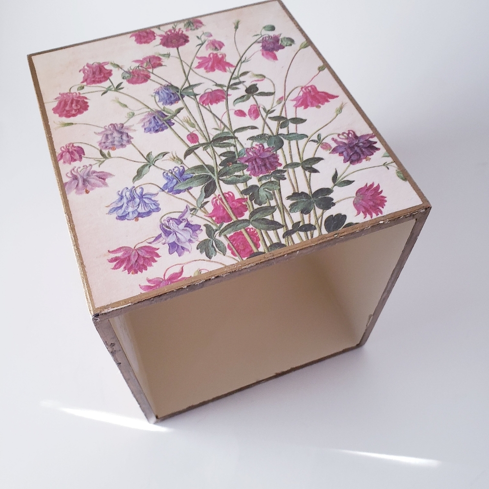 Vintage Floral Tissue Box Cover - Picture 5 of 9